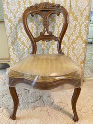 Antique Victorian Carved Walnut Side Chair