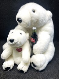 1990's Coca-Cola Plush Polar Bears