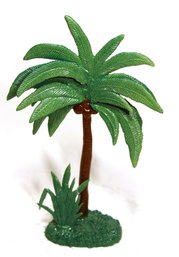 Vintage Dime Store Original Paint Lead Palm Tree Scenery Toy