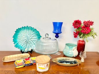 Assorted Glassware And Decor