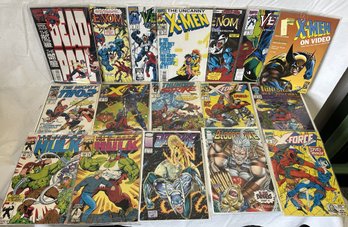 Large Lot Of MARVEL Comic Books- Deadpool, Venom, X-men, Hulk, X-Force, Thor