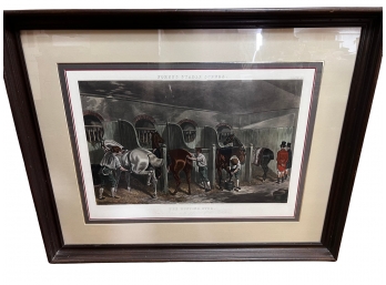 Large Equestrian Print - Fores's Stable Scenes 'The Hunting Stud'
