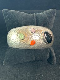 Sterling Multi Stone  Cuff