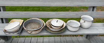 As Is Lot Of Enamelware