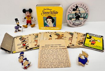 Vintage Disney : 1946 Card Game, Figurines, Pins & More