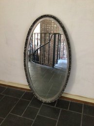 Mid Century Oval Wall Mirror #1