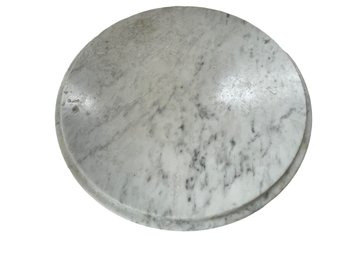 White Marble Lazy Susan With Beveled Edge