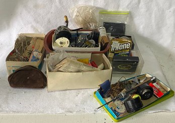 Large Lot Of Vintage Fishing Items