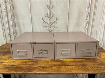 Steelmaster Metal Gray Card Catalogs