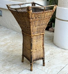 A Vintage Rattan Umbrella Stand