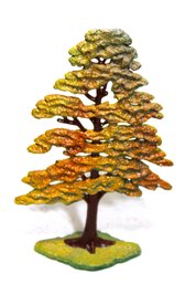 Vintage Dime Store Original Paint Fall Foliage Toy Solider Tree Accessory