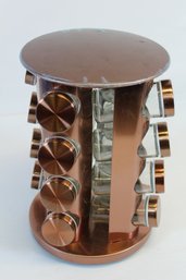 New Copper Finish 16 Jar Spice Rack