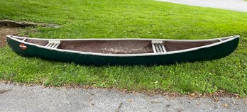 A Vintage Sears Roebuck & Co. Fiberglass Canoe