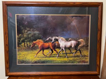 Framed Equestrian Print