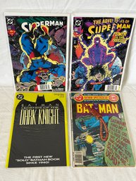 Superman And Batman Comic Book Lot- Legends Of The Dark Knight #1, Giant Sized Batman