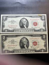 1963 & 1963-A Red Seal $2 Bills