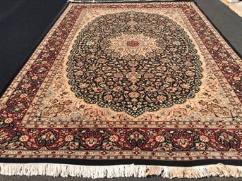 Hand Knotted Virgin Wool  Rug, 6 Fee 2 Inch By 9 Feet 5 Inch