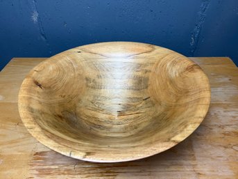 Handmade Signed Wooden Bowl
