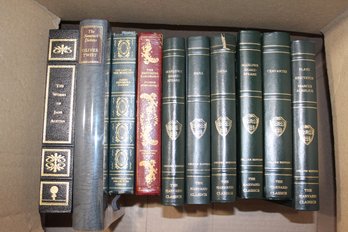 10 Leatherbound Hardcovers Classics