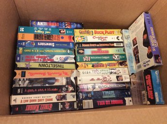 Large Box Filled With VHS Tapes #1 (local Pickup Only)- L