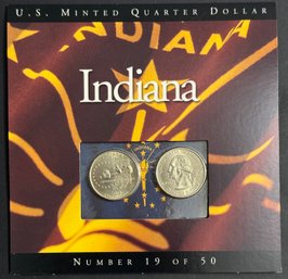 U.S. Minted Quarter Dollar Indiana