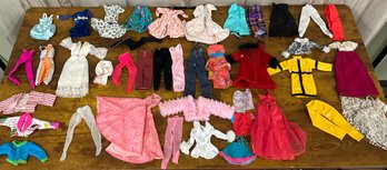 Vintage Barbie Doll Lot Of Clothing