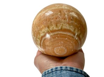 Polished Aragonite Sphere