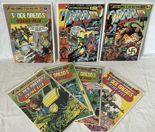 Eagle Comics JUDGE DREDD Comic Book Lot- Including 'Crime File' #1