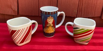 Three Christmas Mugs