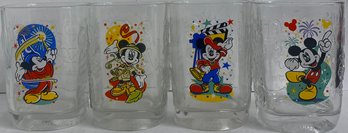 Set Of 4 2000's McDonald's Disney Glasses