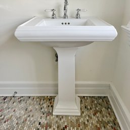 A Kohler 2 Piece Pedestal Sink With Hardware - Bath 3A