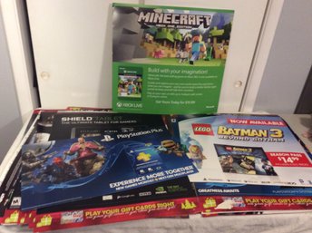 Large Lot Of GameStop Video Game Advertising Materials #2 (local Pickup Only) - L
