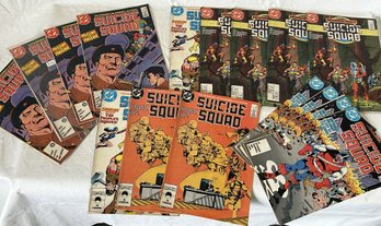 Large Lot Of Vintage SUICIDE SQUAD COMIC BOOKS