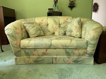 Distinctive Furniture By Gillian, Floral Design Love Seat.