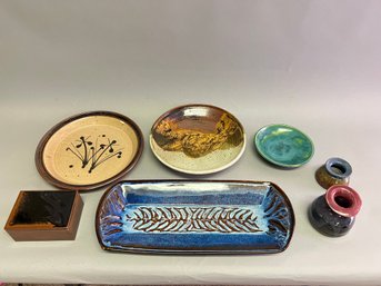 Lot Of Ceramic And Pottery Pieces Including Maine Kiln Works