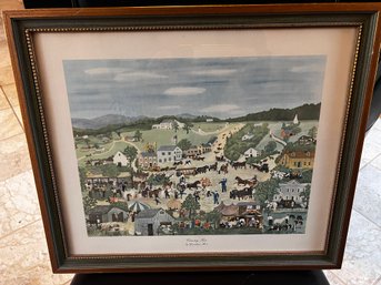 Framed Grandma Moses Print