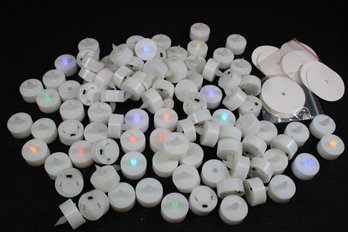 Huge Lot Of Mini Battery Powered Multi Colored Tea Lights