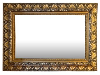 A Large Gilt Wood Framed Mirror