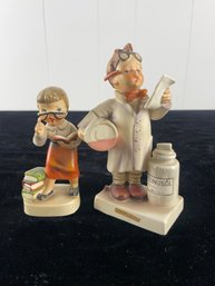 Lefton Figurine And Goebel Hummel Figurine Set