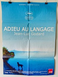 Giant Jean-Luc Godard French Movie Poster 'Adieu Au Langage'