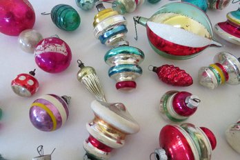 An Amazing Lot Of Vintage Glass Tree Ornaments