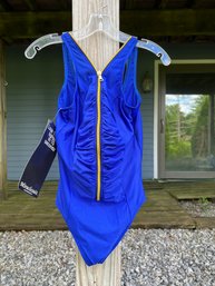 Miraclesuit Blue Bathing Suit Size 12