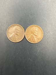 2 Wheat Pennies 1940-S, 1942-S