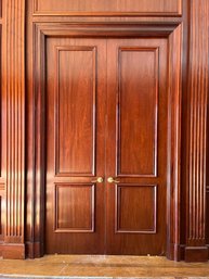 An Impressive  8' 9' Mahogany Double Door Set - Doors 27 - 27A