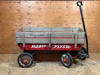 A Vintage Radio Flyer Traveler Wagon