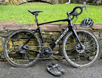 A Specialized Aluminum Bicycle With Shimano Components