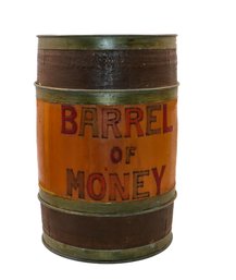 Vintage Wood Money Barrel