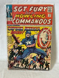 KEY ISSUE- Sgt. Fury And His Howling Commandos #13- Captain America Cover