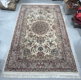 STUNNING Vintage Room Size Hand-knotted TABRIZ RUG In Excellent Condition- 72' By 111'