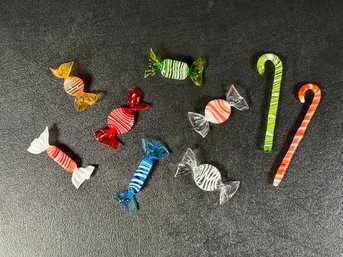 An Assortment Of Whimsical Vintage Murano Glass Hard Candies